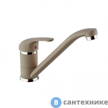 картинка Смеситель Paini 6972573Z1KM Jolly для кухни, granite truffle