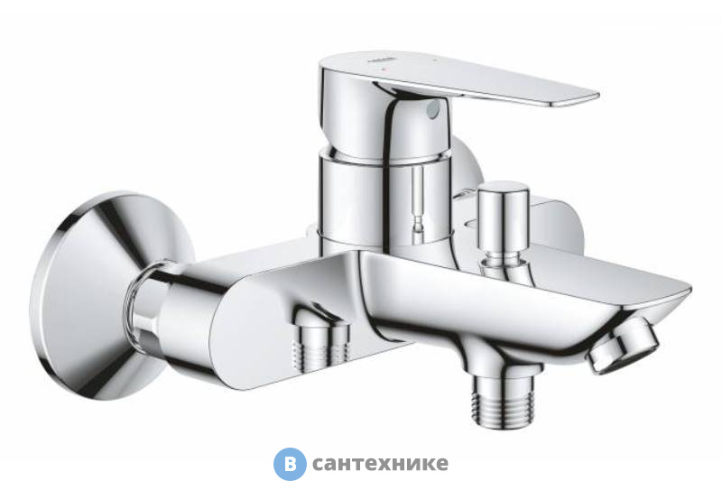 Смеситель Grohe BAU EDGE 23604001 для ванны (хром)