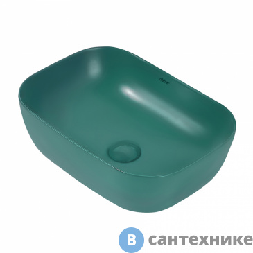 картинка Раковина ABBER Rechteck AC2200MBG темно-зеленая матовая накладная