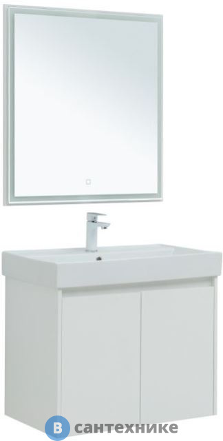 Комплект мебели Aquanet Nova Lite 75 2 дв. бел. глянец (302535)