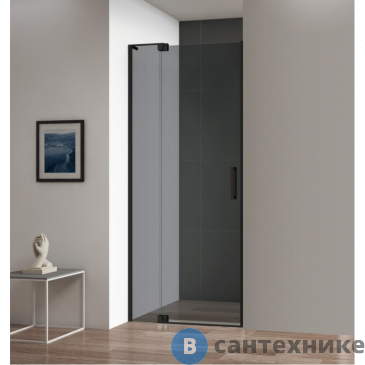 картинка Душевая дверь CEZARES SLIDER-70/80-GL-FIX/DOR-GRIGIO с фиксированной панелью без поддона