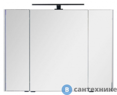 картинка Зеркало-шкаф Aquanet Латина 100 белый (179636), без светильника