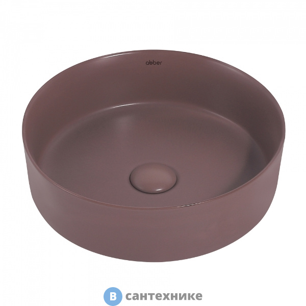 Раковина ABBER Bequem AC2108MC коричневая матовая накладная