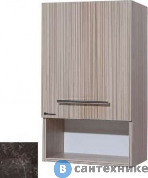 картинка Шкаф Bellezza Эльза-40 подвесной мрамор коричневый лев. (4647205182320) /2836/