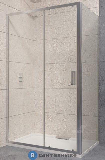 Душевой уголок RGW PA-76 (PA-016 + Z-050-2) хром/Прозрачное/6 мм 100*100*195 (35087600-11), без поддона