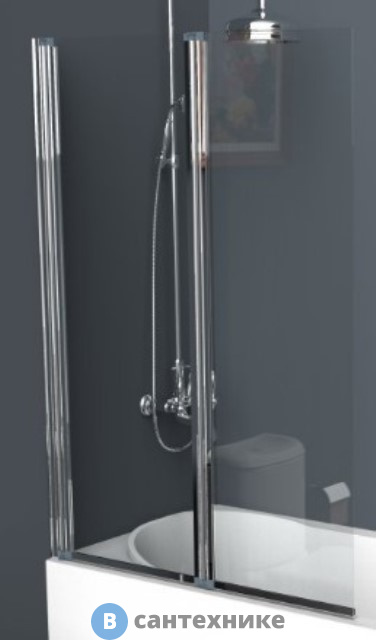 Душевая шторка BelBagno UNO-V-2-100/150-C-Cr 1000x1500