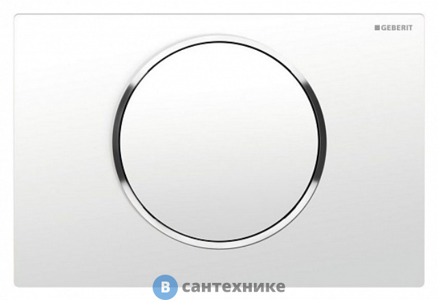 Клавиша смыва Geberit SIGMA 10 115.758.KJ.5 (бел/хром глянц)