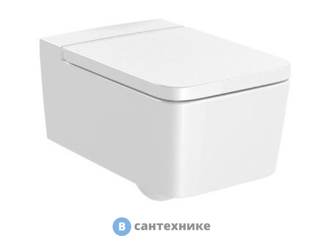 Унитаз подвесной Roca INSPIRA SQUARE 346537000 безободковый /37х56х44/ (белый)