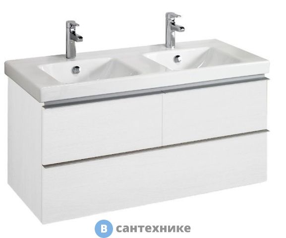 Тумба под раковину Jacob Delafon ODEON UP EB892-N18 белый блестящий (117х48,5х53)