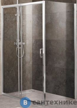 картинка Душевой уголок BelBagno UNIQUE-AH-1-120/135-90-C-Cr ((1200-1350)x900x1900) без поддона