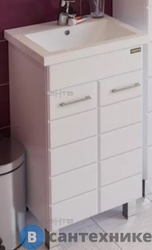 картинка Тумба под раковину СанТа Омега-50 напол. ум. Фостер 50 (207001)