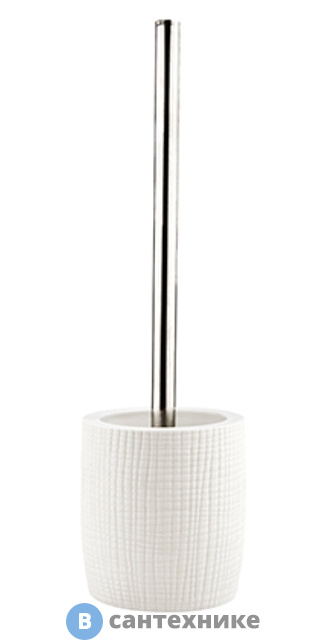 Щетка для унитаза WasserKRAFT Dinkel K-4627 металл, хромоникелевое покрытие, фарфор