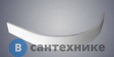 Экран WELTWASSER SKR12080-WT L/R Размер 1180х780х100 мм. Полукруглый AL для поддона 1200х800, цвет белый.