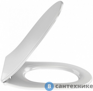 картинка Сиденье Jacob Delafon E24889-00 для унитаза ODEON RIVE GAUCHE тонкое, микролифтом и функцией быстрого снятия (белый)