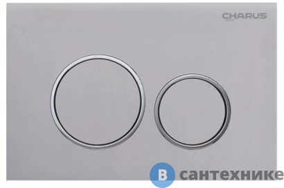 картинка Смывная клавиша CHARUS Spazio, двойной смыв, хром, пластик (FP.330.21.01)