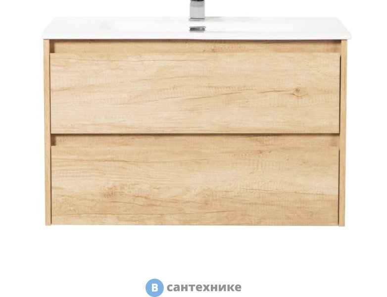Тумба BelBagno KRAFT 80 со столешницей и накладной раковиной подвесная, kraft80rnn-kepmco-1302h316-set