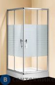 Душевой уголок Primo 207 белые полосы (900*900*1960)