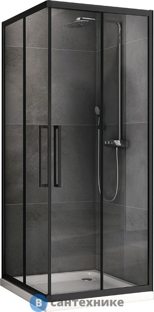 Душевой уголок ABBER Schwarzer Diamant AG02090BH без поддона