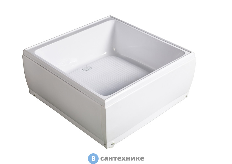 Душевой поддон WEMOR 90/38 S квадрат 900*900*380 мм (10000002983)