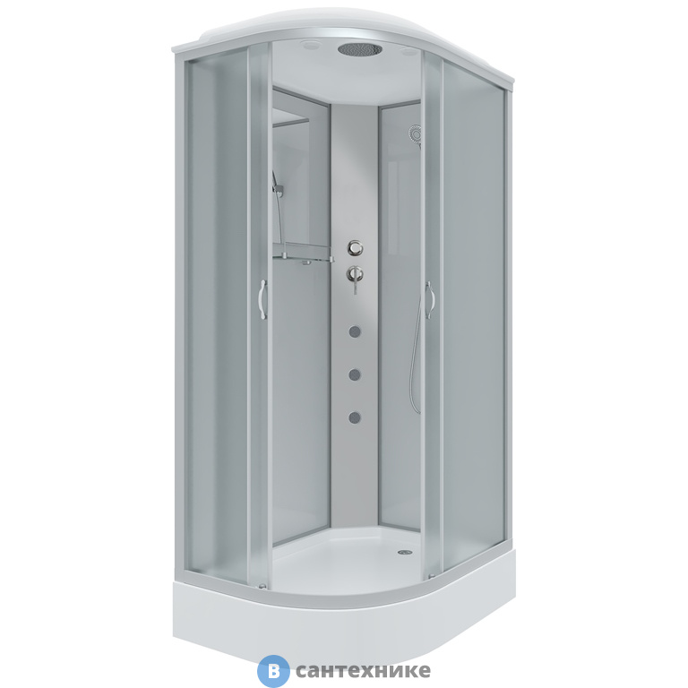 Душевая кабина Niagara NG-3312-14RG (1200х800х2150) низкий поддон, стекло матовое