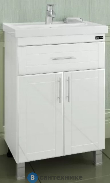 Тумба под раковину СанТа Дублин-60 1 ящ напол. ум. Фостер 60 (223003)