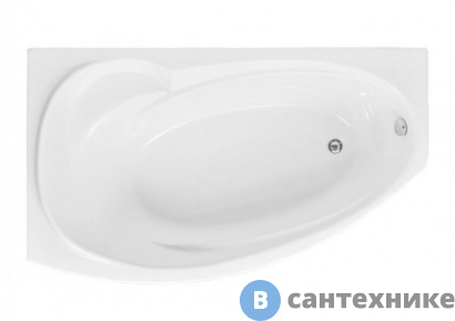 картинка Акриловая ванна Aquanet JERSEY 170*90 L к/с32 (205405)