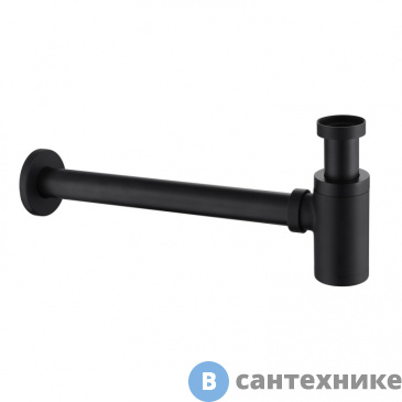 картинка Сифон для раковины ABBER AF0030B чёрный матовый