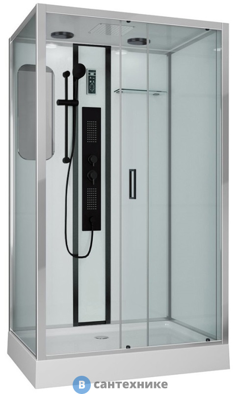 Душевая кабина Niagara NG-6012GQR black (1200х800х2100)