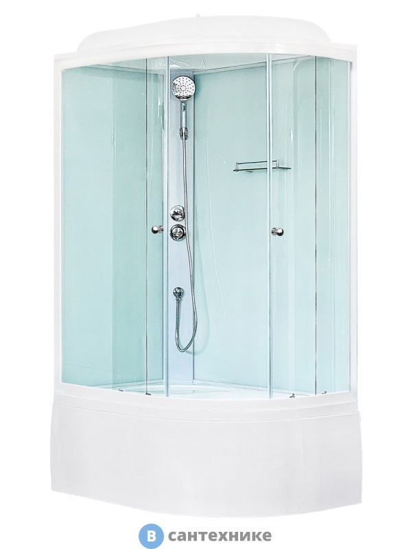 Душевая кабина Royal Bath RB 8120BK5-WT 1200x800x2170 L (белое/прозрачное) (RB8120BK5-WT-L)