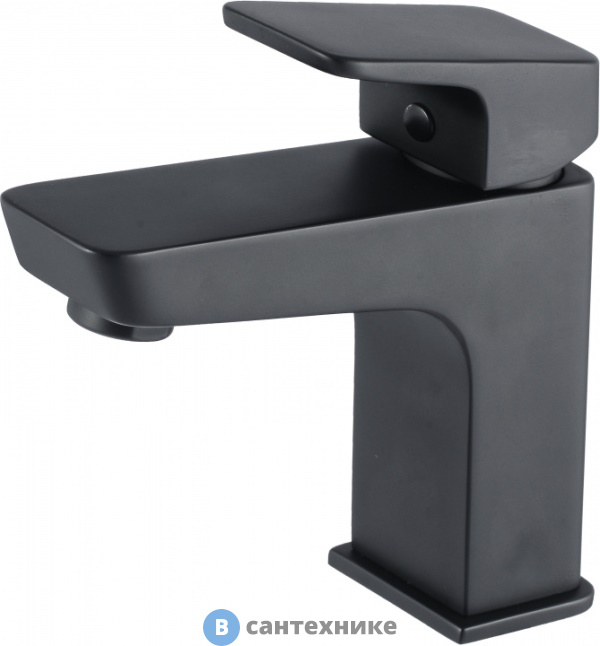 Смеситель Aquanet Gotic AF440-10B для умывальника, чёрн. мат. (243291)