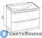 картинка Тумба под раковину Grossman АДЕЛЬ-80 см подвесная, с 2-я ящ. белая (под ум. Адель-80)