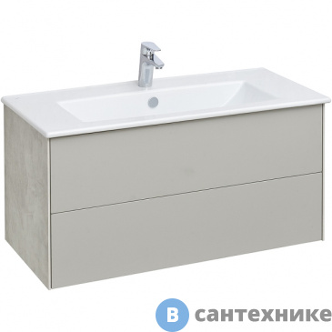 картинка Тумба под раковину Акватон Сохо 100 Слэйт\Галька серая (1A258201AJ9A0)