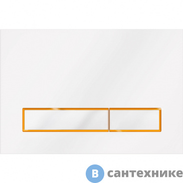 картинка Смывная клавиша KK-POL SPP/040/0/K M08 V4 (белый/ золото мат./ белый)