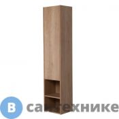 Пенал BelBagno KRAFT KRAFT-1600-1A-SC-RNN-R подв. с одной распашной дверцей с доводчиками и одной открытой полкой, правост-й, Rovere Nebrasca Nature, 33x30x160