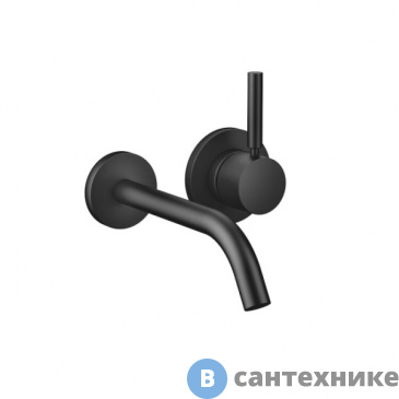 картинка Смеситель Dornbracht Meta 36.860.660.33 для раковины, чёрный матовый, внешняя часть