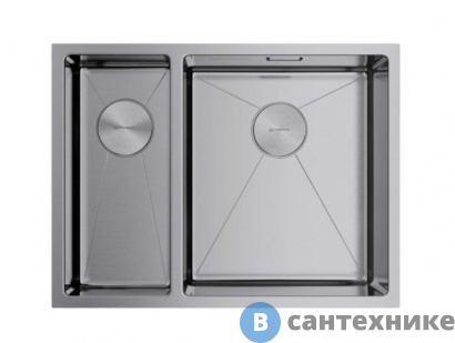 картинка Кухонная мойка OMOIKIRI Taki 58-2-U/IF-IN-R нержавеющая сталь (4993767)