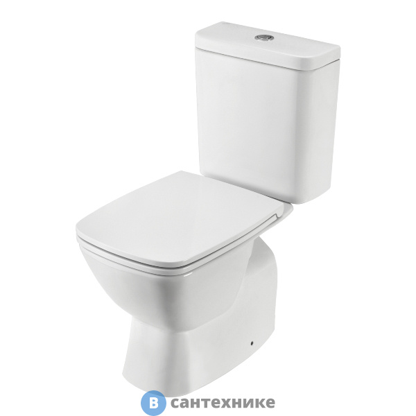 Унитаз-компакт Santek НЕО 1.WH30.2.418 rimless, г/в., с двух.арм., сид.с микр., быстросъемное/36,5х65,5/(белый)