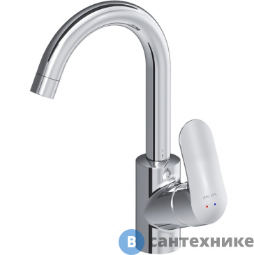 картинка Смеситель AM.PM F8002700 Like, для умывальника с поворотным изливом, хром