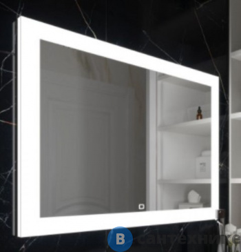 картинка Зеркало с подсветкой Art & MAX SOLI и функцией антизапотевания AM-Sol-1200-800-DS-F-H