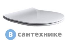 Сиденье AXA Glomp 319101 с крышкой для унитаза soft-close, White Glossy