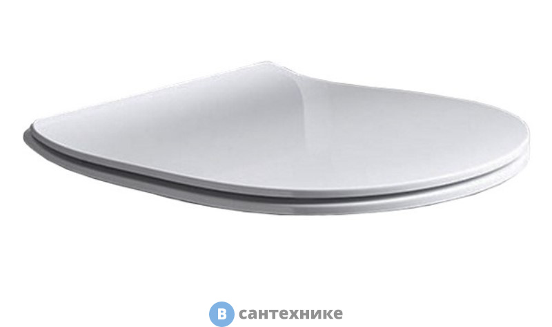 Сиденье AXA Glomp 319101 с крышкой для унитаза soft-close, White Glossy