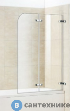 картинка Шторка на ванну WELTWASSER WW100 100ZD2-90 900х1400 мм