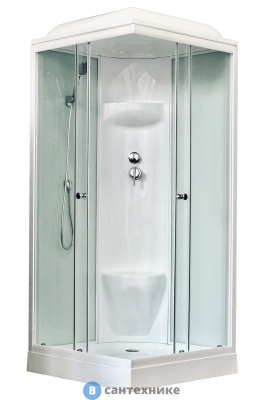 Душевая кабина Royal Bath RB 90HP6-WT 900x900x2170 (белое/прозрачное)