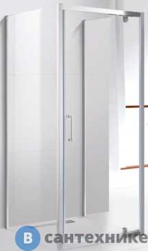 картинка Душевой уголок Cezares MOLVENO-BA2-90/80-C-Cr-IV (865x800)x1950, без поддона