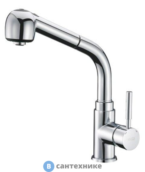 Смеситель WasserKRAFT Main 4166 для кухни латунь, хромоникелевое покрытие