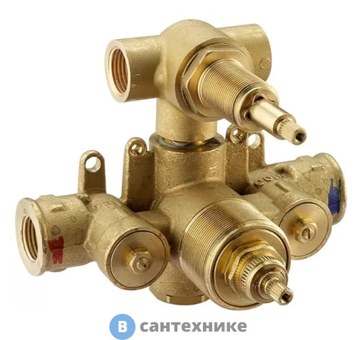 Встраиваемая часть CISAL ZA01810104 термостатического смесителя с переключателем на 2 положения