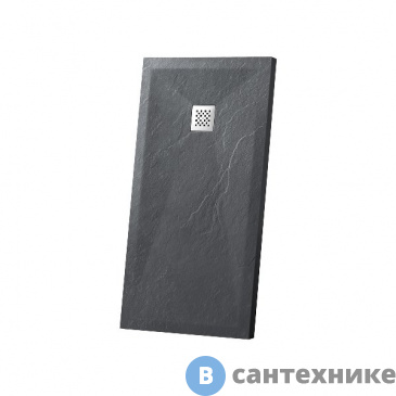картинка Душевой поддон Vincea VST-4SR9011A из искусственного камня, 1100*900*25, антрацит, без сифона