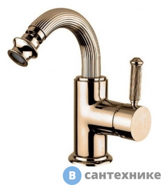 картинка Смеситель Cezares OLIMP-BSM2-02-L на биде однорычажный c донным клапаном, бронза