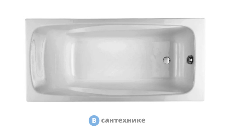 Чугунная ванна Jacob Delafon REPOS E2918-S-00 (170x80) без отв, под ручки, без антиск. покрытия, без ножек и сифона