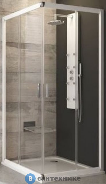 Душевое ограждение Ravak Blix BLRV2K-90 белый + стекло Транспарент (1XV70100Z1)